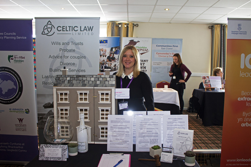 Celtic Law stall at the Mingle for Business Conference 2017.