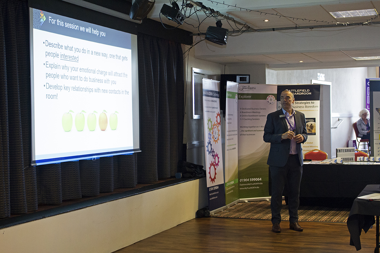 Dave from Astenvi presenting to the whole room.
